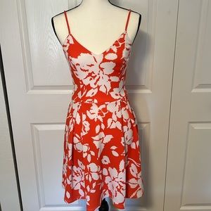 Orange Floral Boutique Dress 👗
